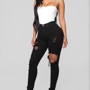 Glistening jeans from fashion nova size 0